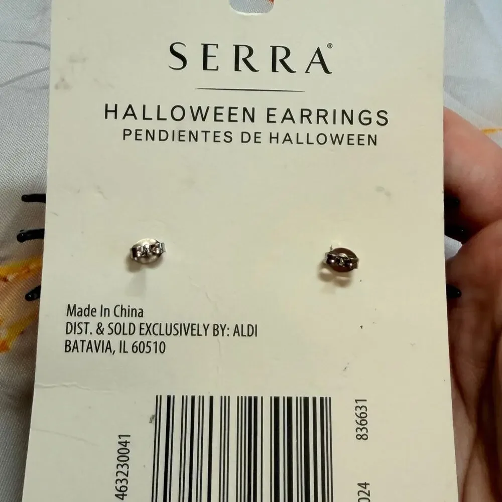 SERRA Spider Halloween Earrings NEW!